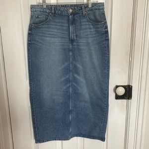 H&M Long Denim Skirt